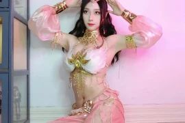 永劫无间 绝代风华cosplay 迦南 粉色真爱